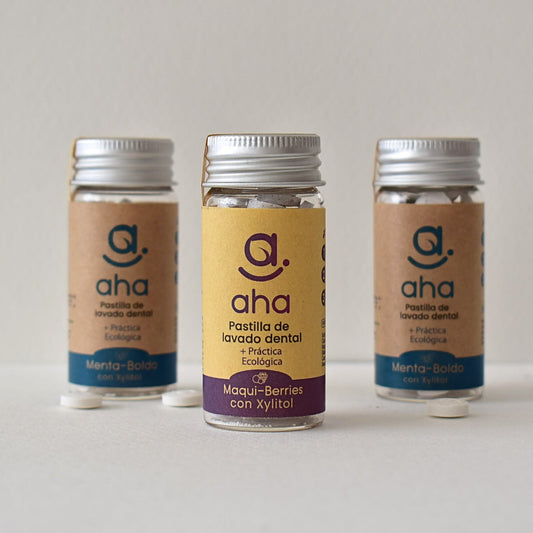 PACK: Triple pastas de dientes en pastillas SIN FLÚOR