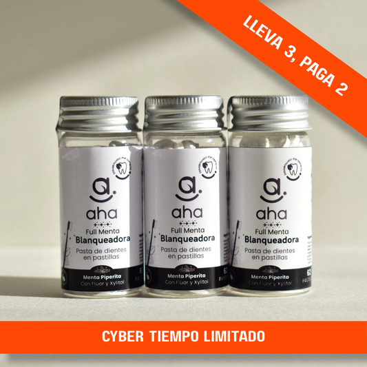 Pack Triple Menta Full (3x62 uds) - Acción Blanqueadora