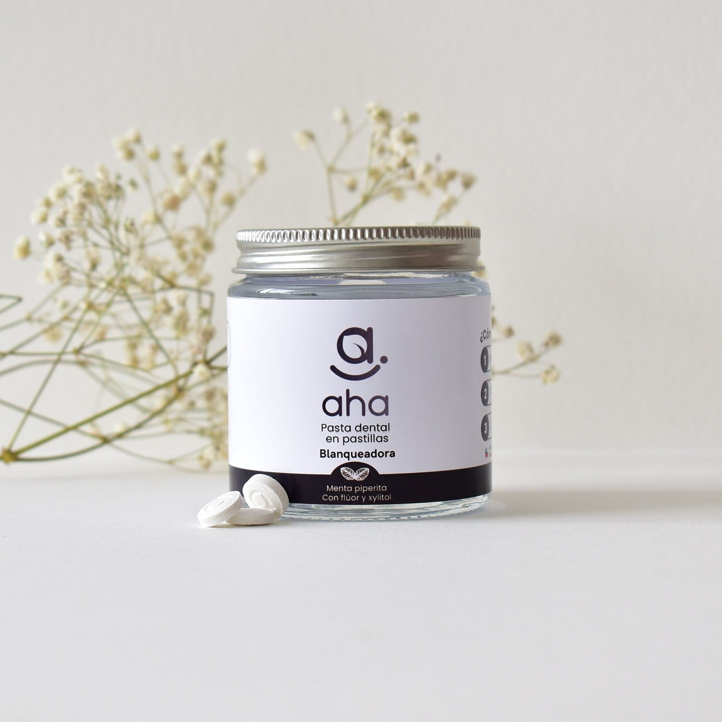 Pasta de Dientes en Pastillas Menta Full XL - Blanqueadora Natural 186 Unidades | Zero Waste